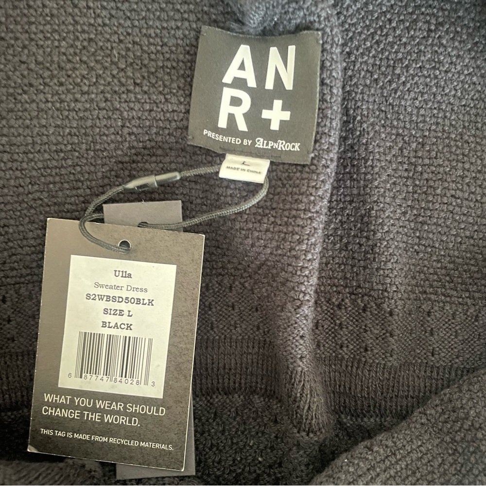 Alp N Rock Ulla Sweater Dress in Black Size Large - Picture 3 of 4